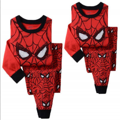 

Kids Boy Girl Spider man Top T-shirtPants Outfit Pajama Sleepwear Nightwear Set