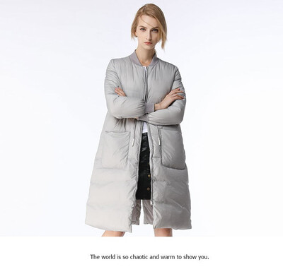 

Womens winter 2018 new down jacket in the long belt collection waist A slim body warm thickening jacket fashion