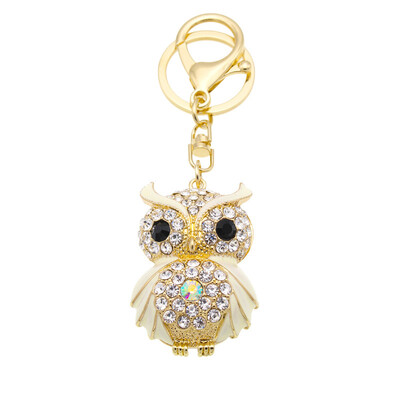 

Crystal Night Owls Charms Twinkle Bird of Minerva Phone Case Straps Shining Rhinestones Keychain Glittered Diamonds Pendant