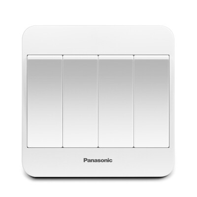 

Panasonic Panasonic 86-type switch socket four open single control switch Chile series WMZ507 elegant white