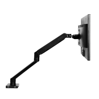 

FLEXIMOUNTS F9 Full Motion Desk Mount for 10-30 Computer Monitor with Swing Monitor arm&2 USB CablesWith Clamp or Grommet Desktop Support 44-198 lbs weight support