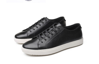 

Mens laced casual leather shoes