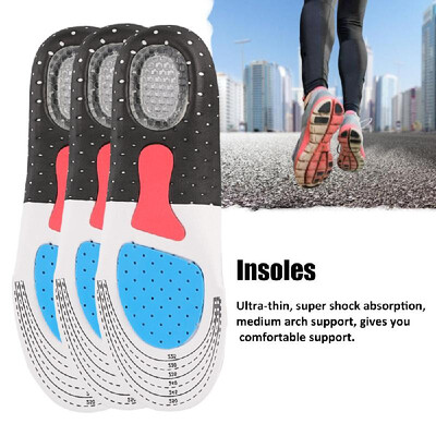 

Orthopedic Foot Arch Support Sport Shoe Pad Running Gel Insoles Insert Cushion Insole Sneakers Pad Sweat-absorption And Flash Dryi