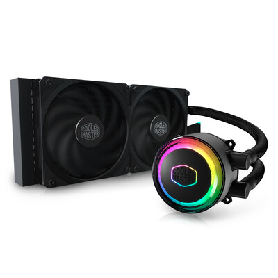 

CoolerMaster Haier 240GRGB CPU water-cooled radiator I9 2066 AM4ARGB lamp beads metal cold head double chamber pump low resistance cold row