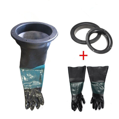 

Pair of Sandblasting Gloves & 2pcs Glove Holder for 8 Blast Cabinet Sand Blast 505222