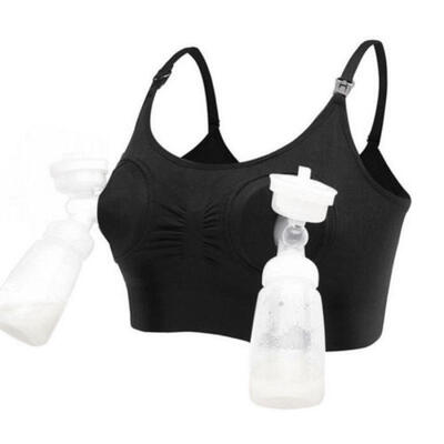 

UK Women Hands Free Breast Feeding Pumping Breastpump Maternity Nursing Bra