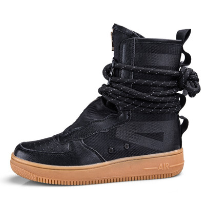 

2018 new autumn high mens shoes mens fashion winding lace retro casual shoes fashion tide