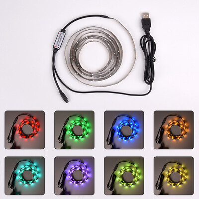 

True - Shine 2M DC5V SMD3528 RGB LED Strips TV Bias Light Computer Backlight Eye Protection