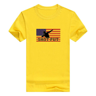 

American Pride Shot Put Thrower Mens T-Shirt