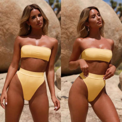 

Women Push-up Padded Bra Bandage Bikini Set Swimsuit Triangle Swimwear Bathing