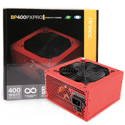

Antec Antec Номинальная мощность 400W BP400PX PRO (красный корпус / 12см бесшумный вентилятор / год гарантии / Industrial Circuit Protection / Power PC)