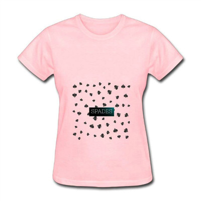 

Fanz Womens Spade Poker Gamblers Lucky Card Magic Tarot Joker Tees Pink