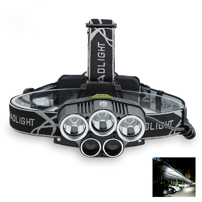

YWXLight LED Headlamp 5000 Lumen Brightness 5 Light Waterproof for Camping Travel Walking