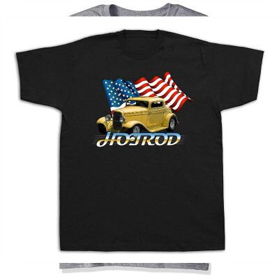 

1930 yellow grill Antique Muscle Car Hot Rod Tshirts Vintage Rivarossi Model