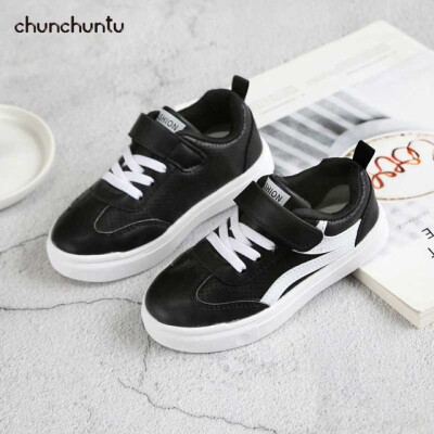 

chunchuntu 2018 Autumn Baby Boy Fashion Sport Sneaker Shoe Children pu Leather Sport Sneaker Girl Brand Casual Trainer ZD6373