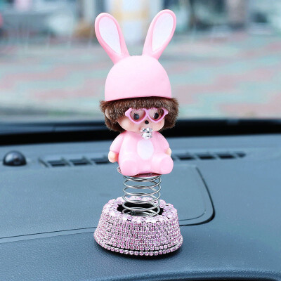 

Car Accessories Decorative Ornaments lovely cartoon doll styling design Cute Automobile Interior Display Decoration Ornament