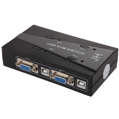 

Jinghua JH 3212 KVM switch four into a manual electronic HD video switcher desktop notebook computer host VGA switch monitor sharing device