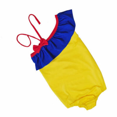 

Fashion Toddler Kids Girls Off Shoulder Swimsuit Swimwear Swimming Bathing Suit