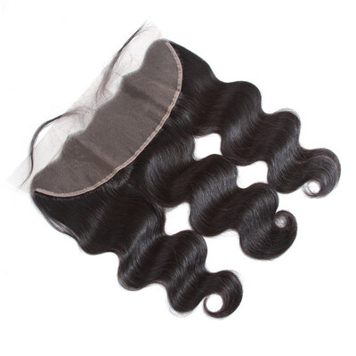 

Lace Frontal closure Brazilian Virgin Hair Body Wave Full Lace Frontal Closure134inch Bleached Knots Body Wave Frontal