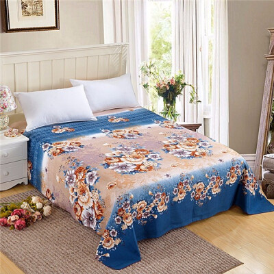 

Luxury Bedspread Geometrical Flower Bedsheet Plaid Bed Sheet Flat 200x230cm For Wedding Home Decoration