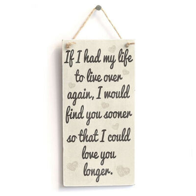 

UpperX Wooden Plaques Wooden Signs If I Have My Life Hanging Sign For Birthday Party