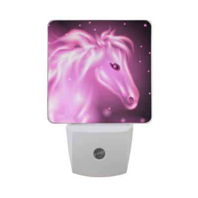 

ALAZA LED Night Light With Smart Dusk To Dawn SensorBright Flamy Symbol Note Plug In Night Light