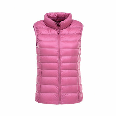 

2018New Autumn Women White Duck Down Vest Ultra Light Down Vest Jacket Winter Slim Sleeveless Coat
