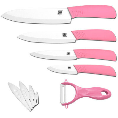 

Zirconium blade kitchen knives set 3, 4, 5, 6 inch ceramic knives never rust ceramic peeler sharp cooking knives