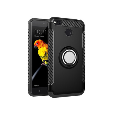 

Fivice Xiaomi Redmi 4X case PC metal ring shell magnetic car bracket TPU phone case