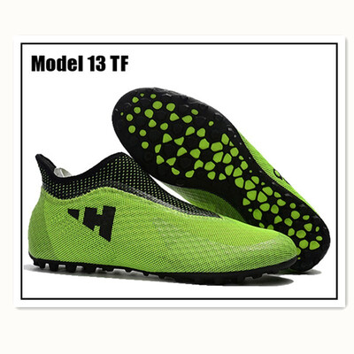 

ShippingMaultby large size mens black orange ankle AG outsole football non-skid outdoor football anti-skid shoes
