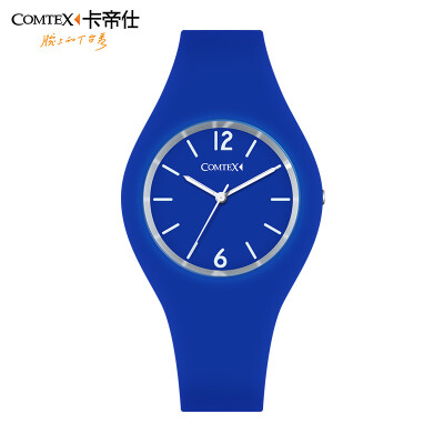 

COMTEX Unisex Silicone Rubber Strap Large Dial Quartz Watch