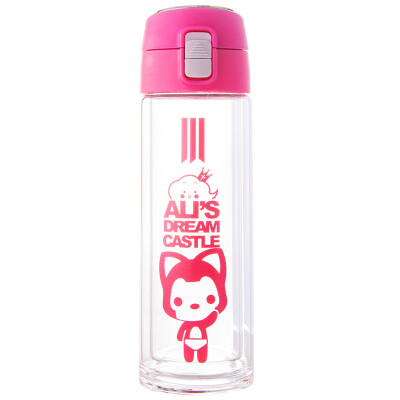 

【Jingdong Supermarket】 Jia Te (GiNT) A raccoon double glass cup cup cover 300ml GT-8311-030 pink