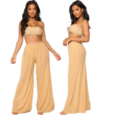 

Womens Beach Mesh Sheer Bikini Cover Up Swimwear Transparent Long Pant Trousers