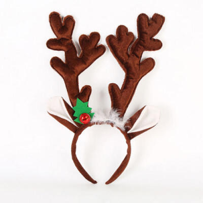 

UK Women Girl Kid Flower Deer Antler Costume Ear Party Hairband Head Band XMAS