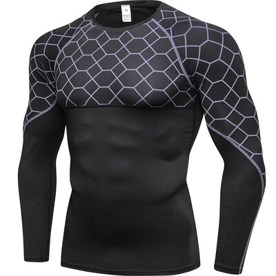 

New Quick Dry Running T Shirt Men Fitness Tight Sport Shirt Gym Clothing Bodybuilding T Shirt