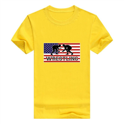 

American Pride Wrestling Premium Crewneck T-Shirt For Men