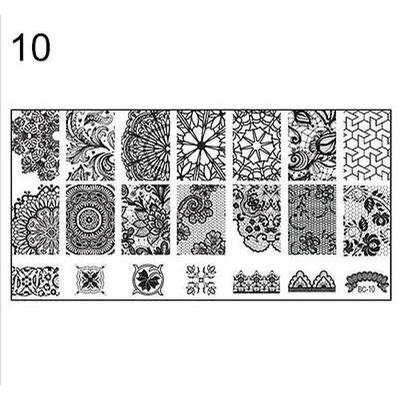 

Large Nail Art Image Stamp Template Plates Polish Stamping Manicure Image