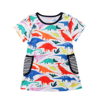 

Hot Casual Toddler Baby Girls Outfits Clothes T-shirt Skirts 2PCS Mini Dress