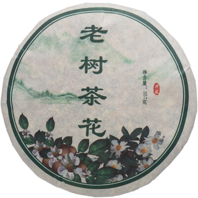 

Old Tree Cha Hua Cake Yunnan Puer Tea Flower 2013 357g Raw