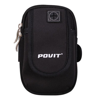 

Pudding Special POVIT Running Mobile Arm Bags Sports Arm Set Mobile Phone Bag Wrist Arm Bag Fitness Men and Women Equipment (Orange) P-6322