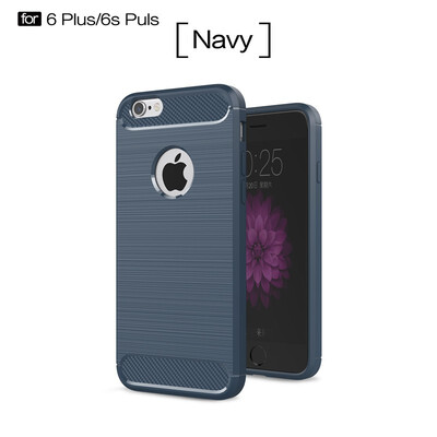 

Fivice iphone 6S plus case Luxury brushed carbon fiber TPU soft shell