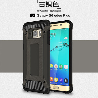 

Fivice Samsung Galaxy S6 edge plus case Luxury Silicone Diamond Armor PC Hard Shell Phone Case