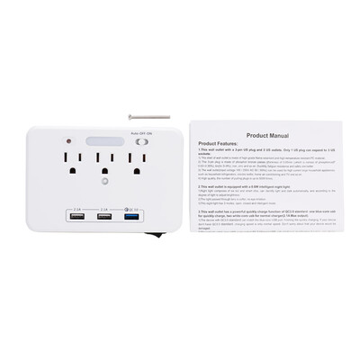 

US Fine-quality Wall Socket Intelligent USB Mobile Phone Charging Board Waterproof Multi-function