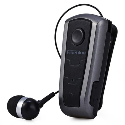 

Original Fineblue F910 Wireless Bluetooth Neck Clip Telescopic Type Business Earphone Vibration Wear Clip Stereo Sport Earphone