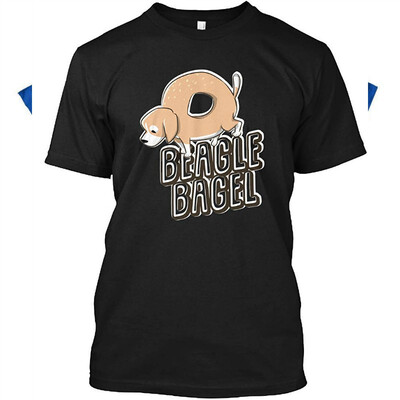 

Beagle Bagel Tshirt - Hanes Tagless Tee