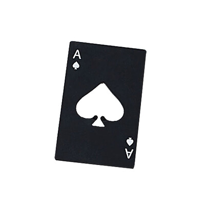 

Stainless Steel Credit Card Size Bottle Opener Poker Playing Card of Spades Soda Beer Bottle Cap Opener Bar Tools Kitchen Gadgets