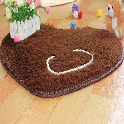 

Heart Fluffy Rug Shaggy Area Rug Dining Room Home Bedroom Carpet Floor Mat Prety