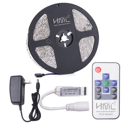 

HML 5M Waterproof 72W 5050 RGB LED Strip Light with RF 10 Keys Remote Control And