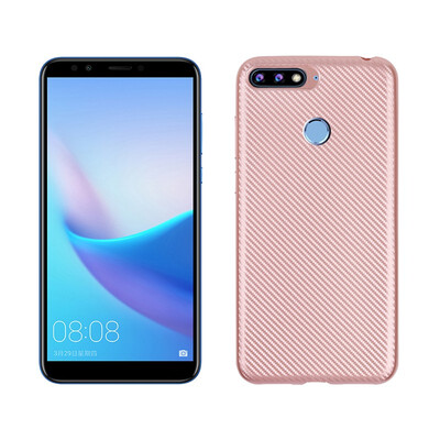 

Goowiiz Phone Case For Huawei Y6 PrimeY6 Prime 2018Honor 7A8E Luxury Ultra-thin Carbon Fiber Soft Silicone Complete protection