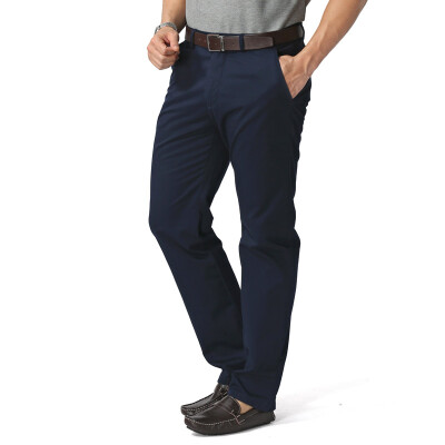 

Dave hill casual pants male casual pants DH1211IS03 straight business casual pants treasure blue 37 yards